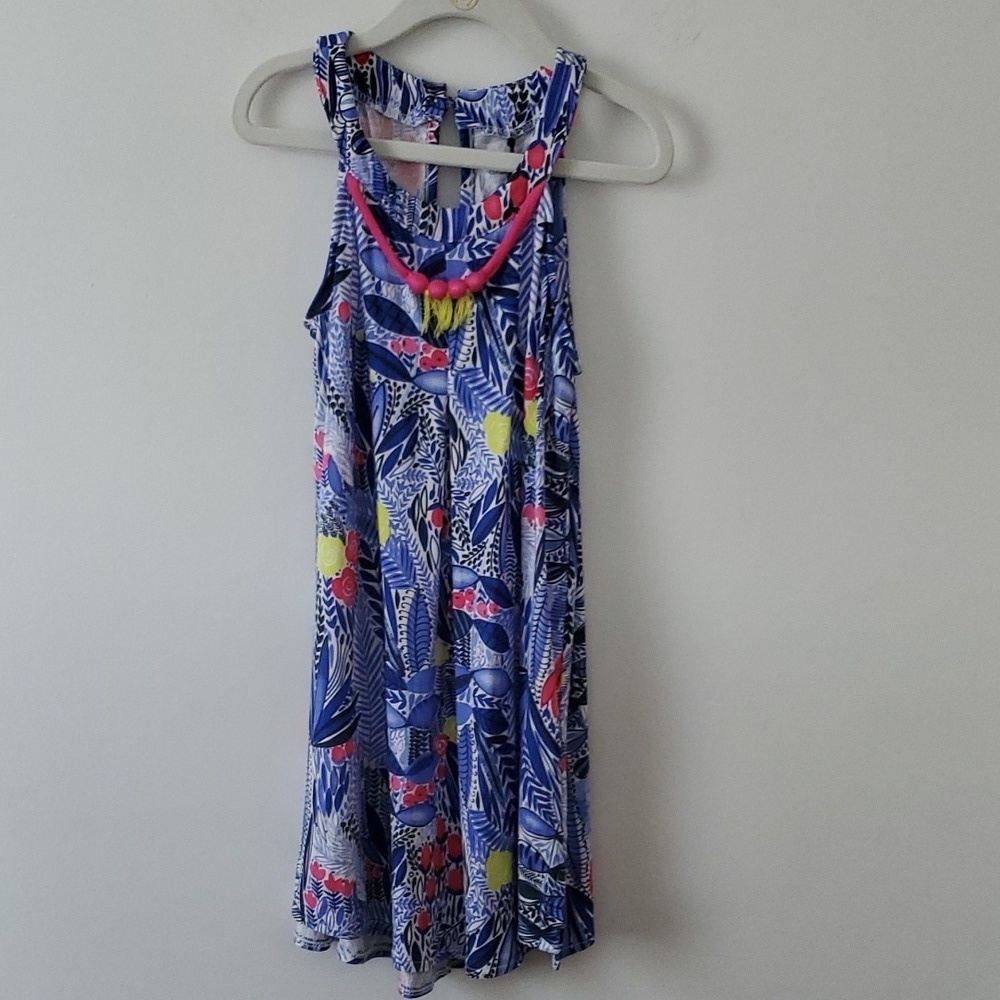 Deux Par Deux Girls Tank Top Floral Print  sz 10
